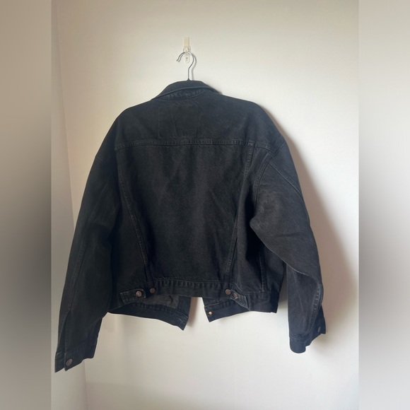 LEVI’S Black Vintage Original USA 90’s Coat Jean Denim Jacket 70598-4159 Large - Picture 7 of 15